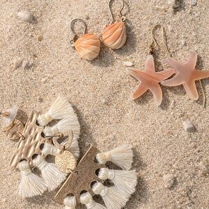 Beach-Inspired Earrings Set